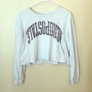 AEROPOSTALE long sleeved cropped shirt